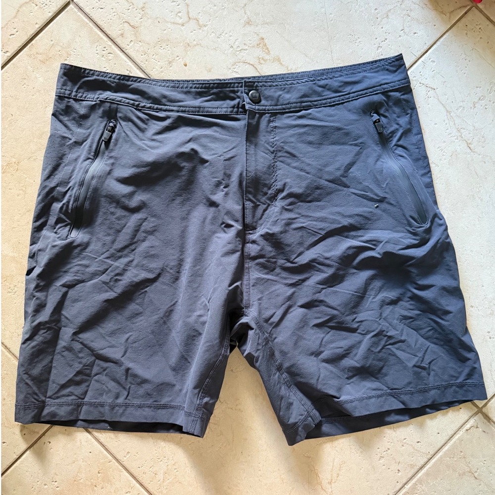 Mack Weldon Stratus Active Shorts Blue Men's Size XL Performance Athletic Gym